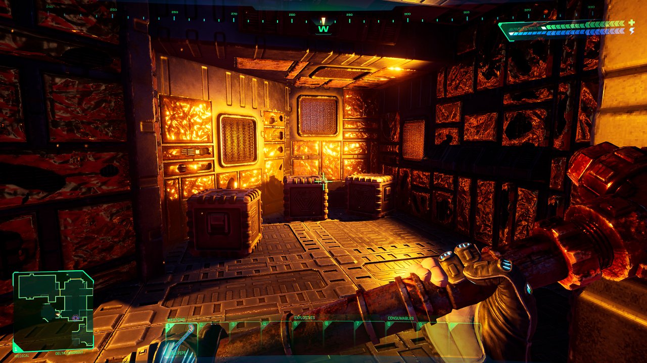 [01/06/2023] System Shock Remake (Bilder: Ultra HD, maximale Details, DLSS Quality - downsampled @ 1440p) 12