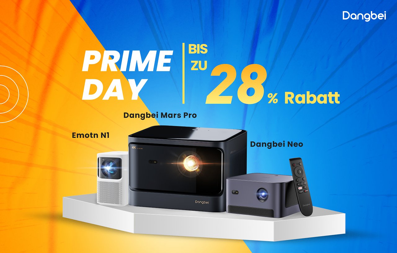 [29/06/2023] Dangbei, Projektor, Beamer, Laser-Projektor, Beamer Leinwand, Beamer 4k, Projektor 4k, Mini Beamer, Dangbei Mars Pro 4k, Dangbei Emotn N1, Dangbei Neo, Amazon Prime Day, Angebote, Rabatt, reduziert