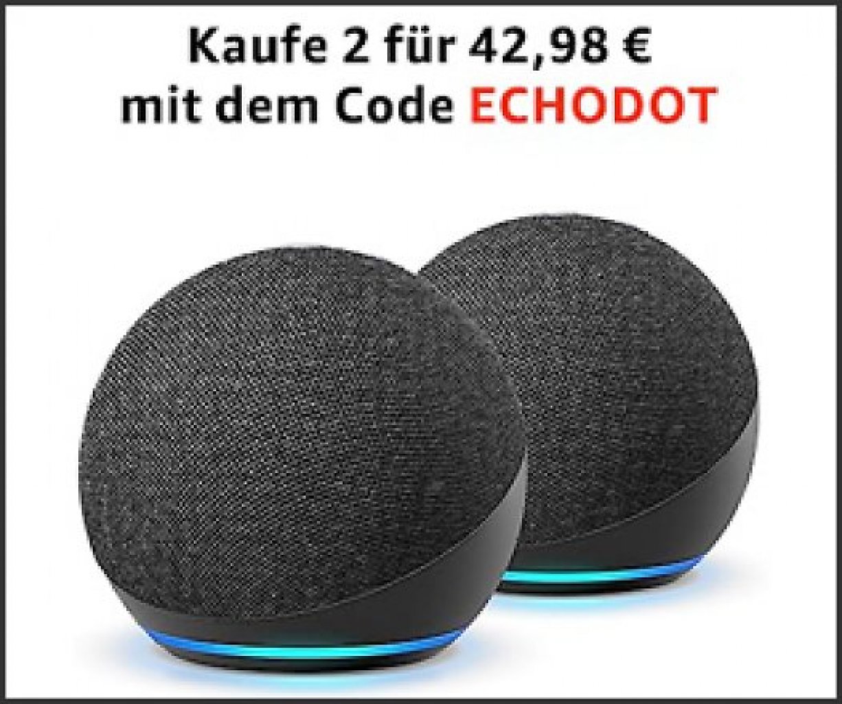 Prime-Day-Deal: 2x Echo Dot 5. Gen. für nur 42,98 Euro - nur kurz!