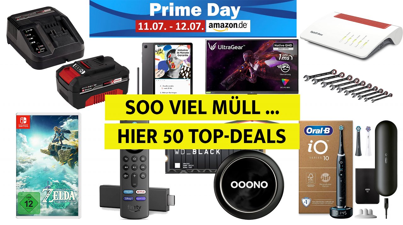 [11/07/2023] Amazon Prime Day: 99 % Müll - 50 Top-Angebote