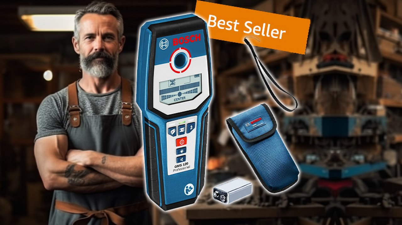 [18/07/2023] Der Röntgenblick für Heimwerker: Das Bosch Professional Ortungsgerät GMS 120 mit über 60 Euro Rabatt