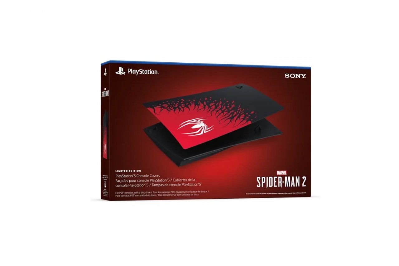 Mit dem neuen PS5-Cover kann man seiner Konsole den Spiderman-2-Look auch nachträglich verleihen.