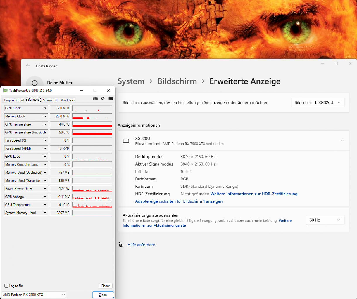 [11/07/2023] Powercolor Radeon RX 7900 XTX Hellhound - AMD Software 22.12.1 4K60