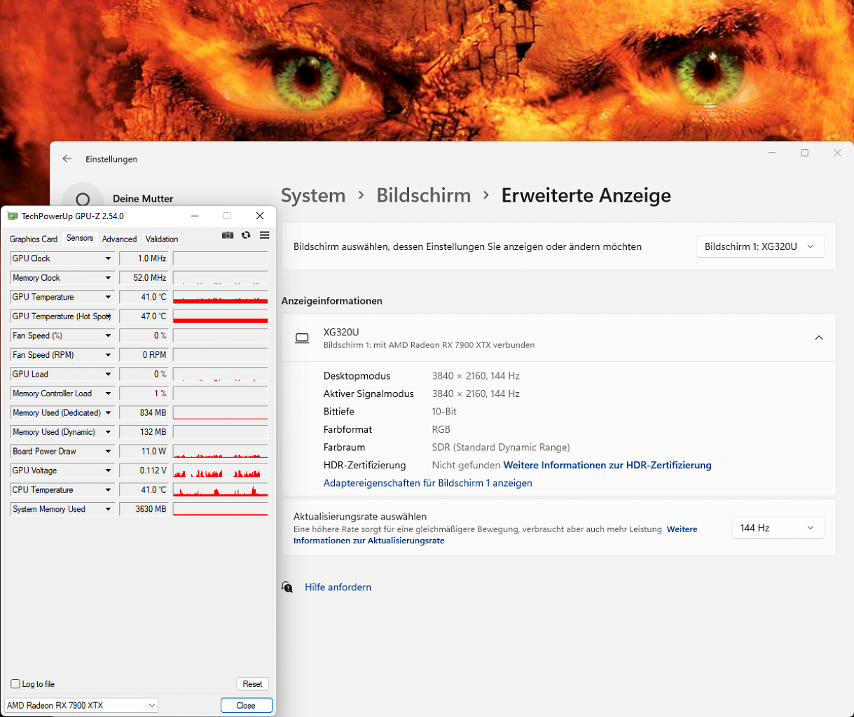 [11/07/2023] Powercolor Radeon RX 7900 XTX Hellhound - AMD Software 23.7.1 4K144 1