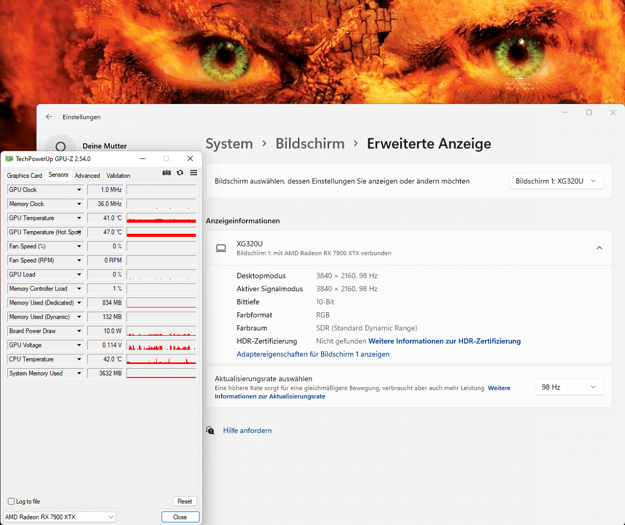 [11/07/2023] Powercolor Radeon RX 7900 XTX Hellhound - AMD Software 23.7.1 4K98 1