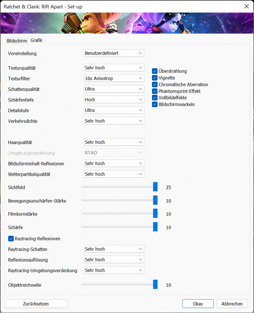 Ratchet und Clank Rift Apart PC Launcher - Grafik