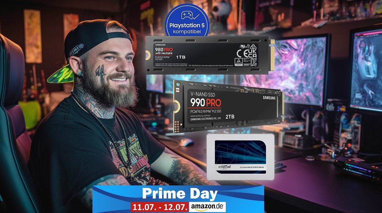 [10/07/2023] SSD-Kracher am Prime Day: Samsung 980 Pro, WD Black SN850X uvm. für PC & PS5 kurz top-günstig
