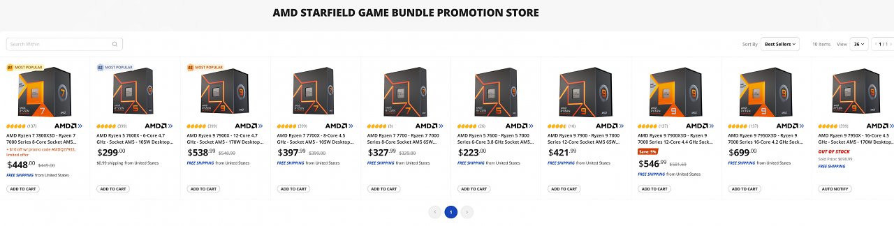 [02/07/2023] AMD und Bethesda subventionieren Zen-4-CPUs und Starfield mit Promotion-Bundles