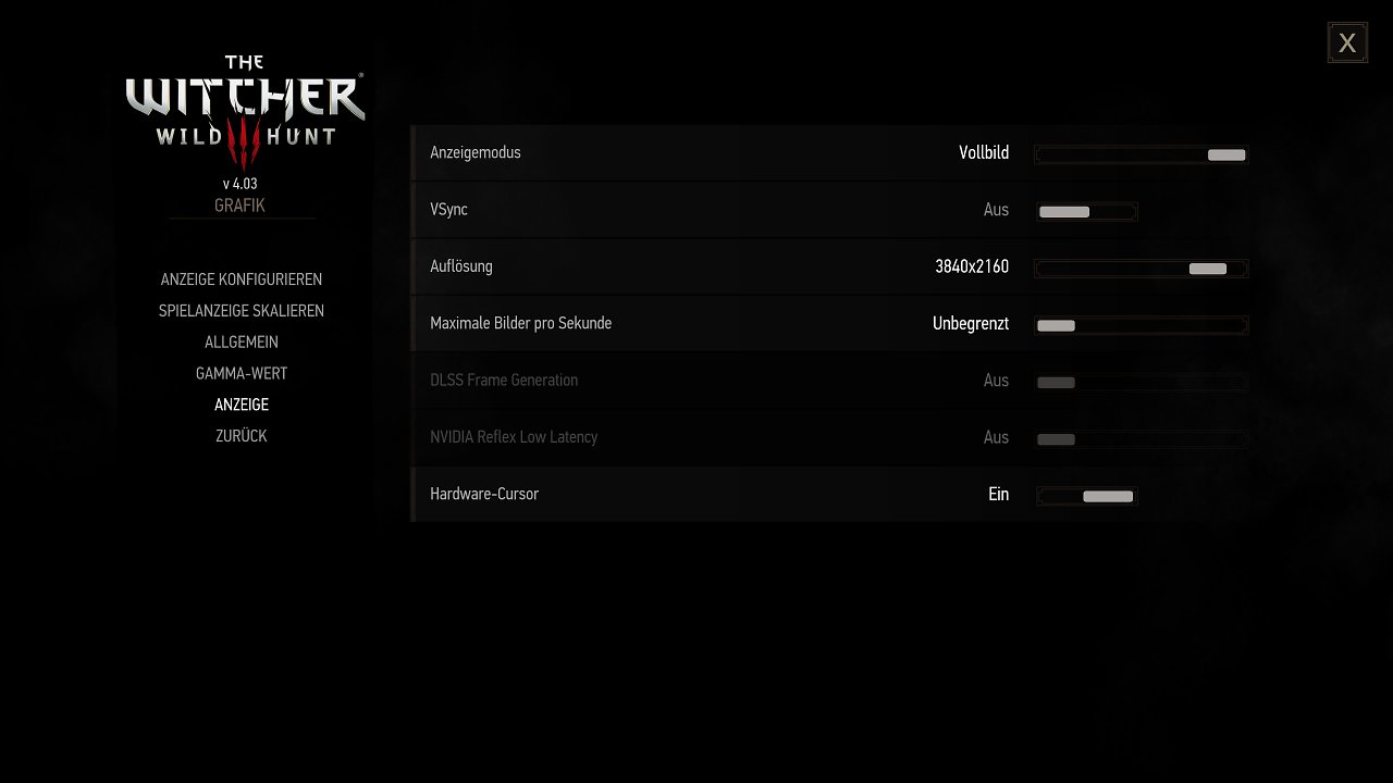 [19/07/2023] The Witcher 3 Next-Gen: Unter DirectX 11 lässt sich das RTX-40-Feature Frame Generation nicht aktivieren.