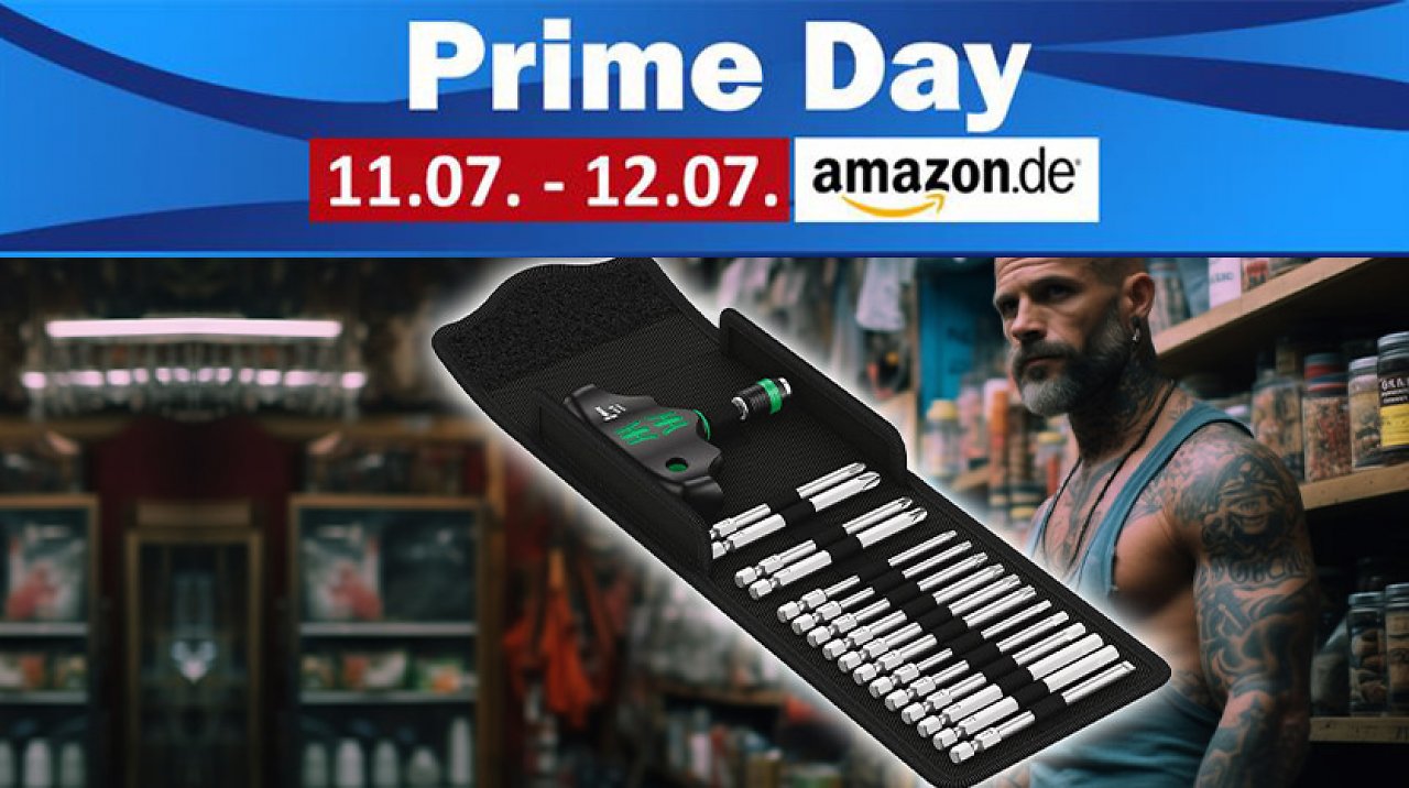 [11/07/2023] So geht Prime Day: Satte 54 % Rabatt auf den Wera Kraftform Kompakt 400 Handhalter und Bit-Satz