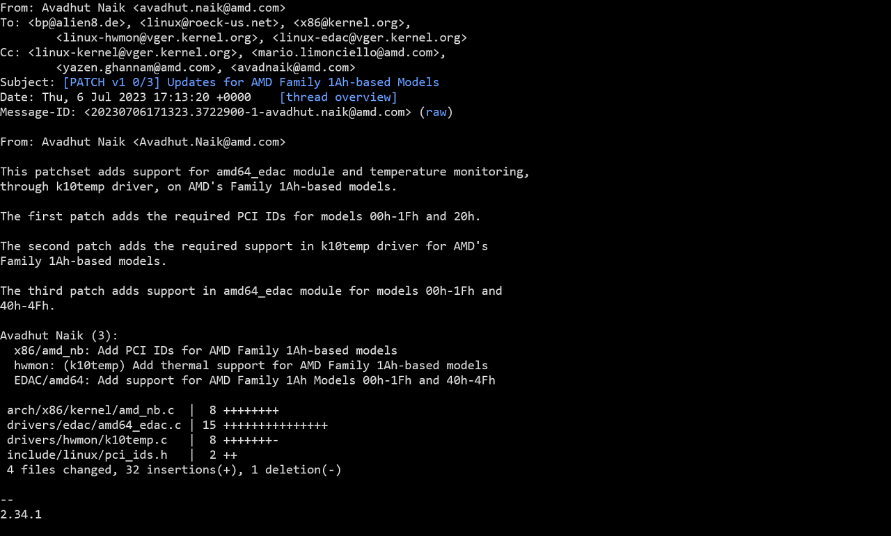 [09/07/2023] Erste Patches für Zen 5 im Linux-Betriebssystemkernel