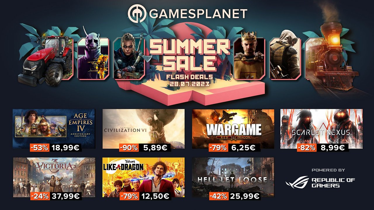 Gamesplanet Summer Sale 2023: Täglich neue PC-Spiele im Angebot