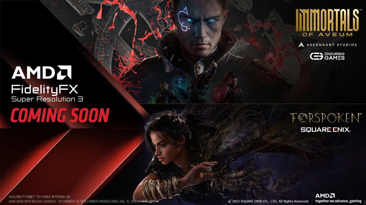 [25/08/2023] FSR 3 mit Fluid Motion Frames startet im September mit Forspoken und Immortals of Aveum