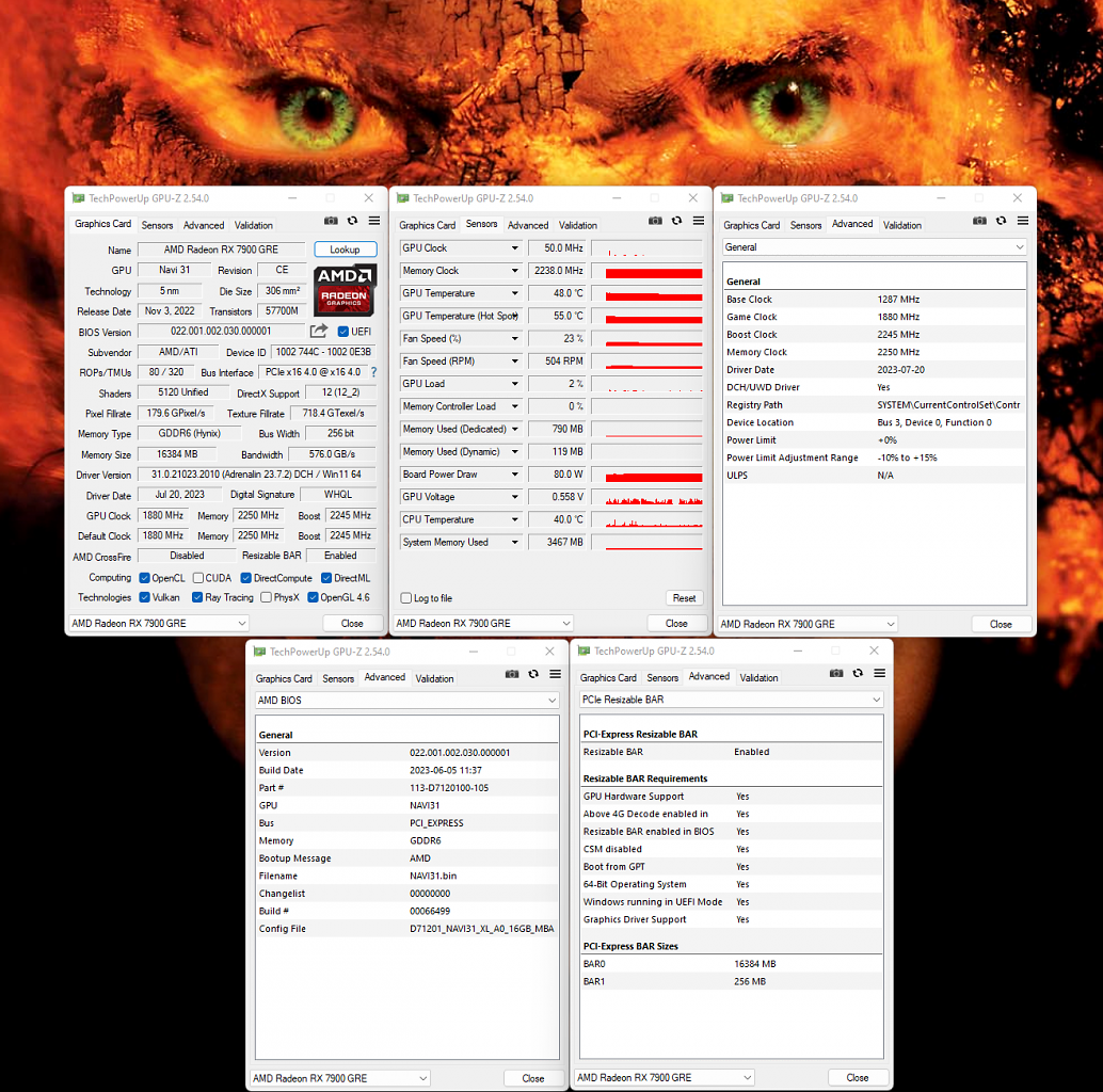 [15/08/2023] AMD Radeon RX 7900 GRE MBA: GPU-Z Overview