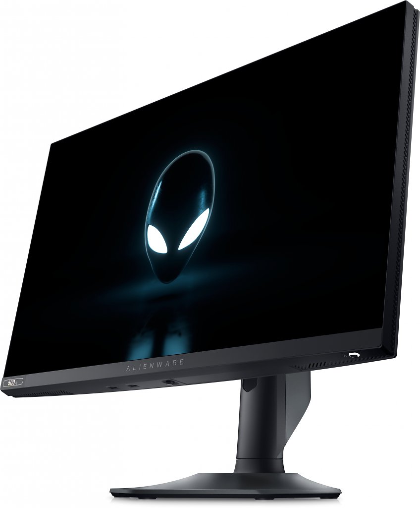 [25/08/2023] Frontansicht (seitlich) des Alienware AW2524HF.