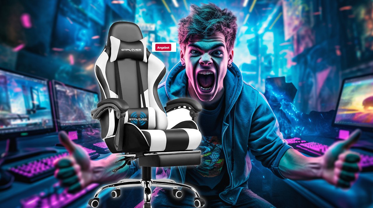 [29/08/2023] Nicht euer Ernst!? Der beliebte Gaming-Stuhl GT Player kostet keine 112 Euro bei Amazon - aber nur kurz