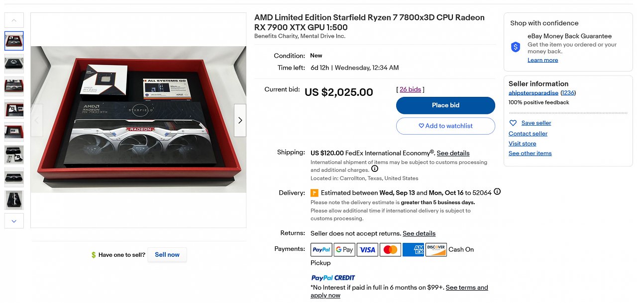 [30/08/2023] Das Gebot für die auf 500 Exemplare limitierte Sammlerbox steht aktuell bei 2.025 US-Dollar