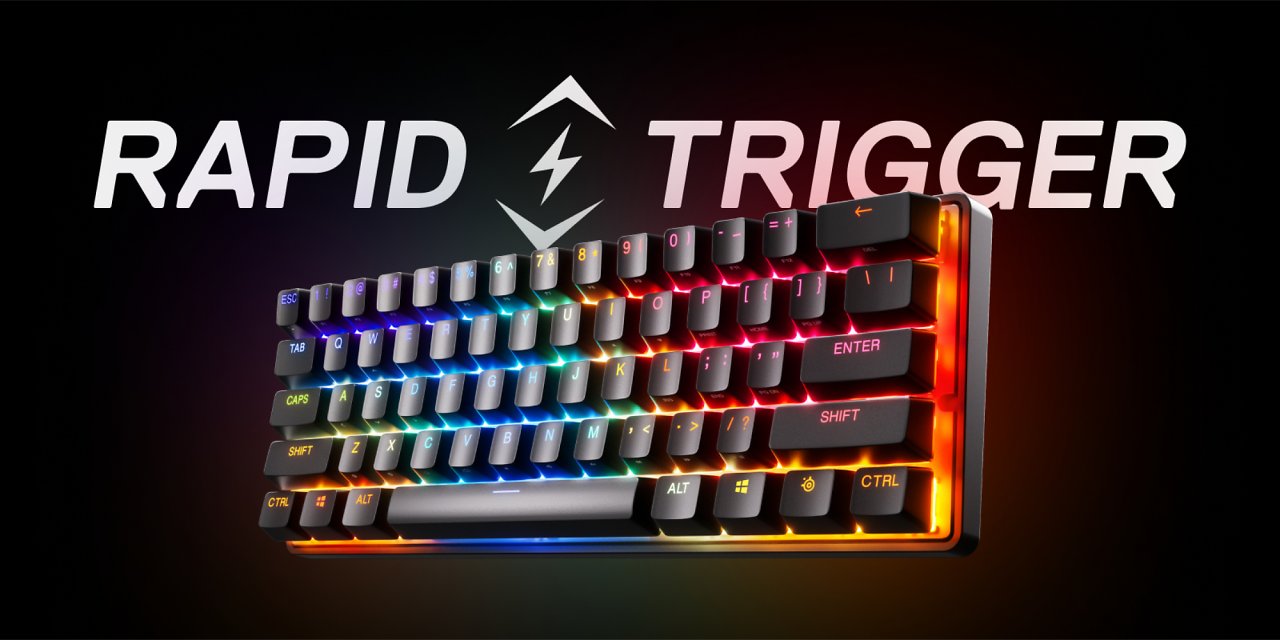 [30/08/2023] Mit Rapid Trigger erhält die Steelseries Apex Pro ein neues Feature, welches noch schnellere Reaktionszeiten verspricht.