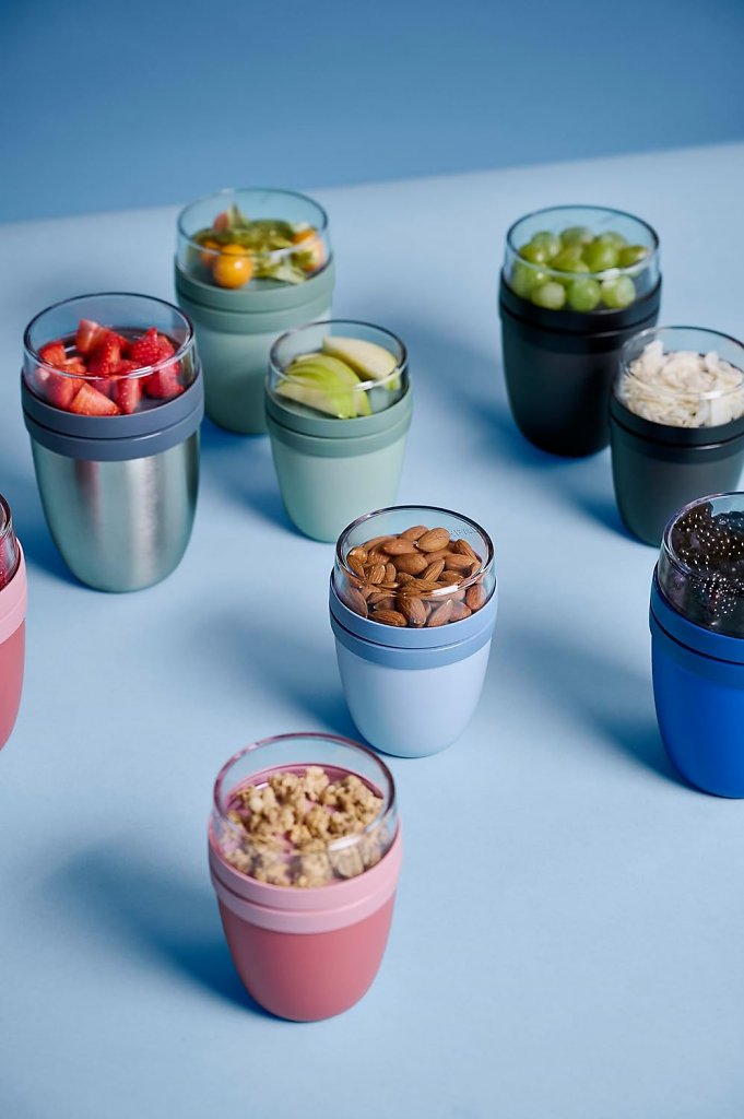 Den Mepal Lunchpot kann man nicht nur für Joghurt oder Müsli verwenden, sondern auch für Nudel- und Salatgerichte.