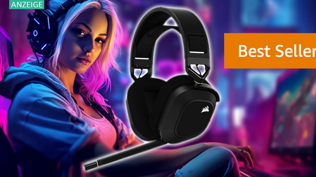 [07/09/2023] Bestseller Premium-Gaming-Headset für PC, Mac, PS5 und PS4 im Angebot: 50 Euro Rabatt auf Corsair HS80 mit Dolby Atmos