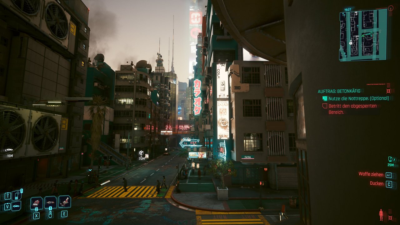 [22/09/2023] Cyberpunk 2077 ist nach wie vor ein hübsches Spiel, sowohl im Rasterizing als auch Raytracing.