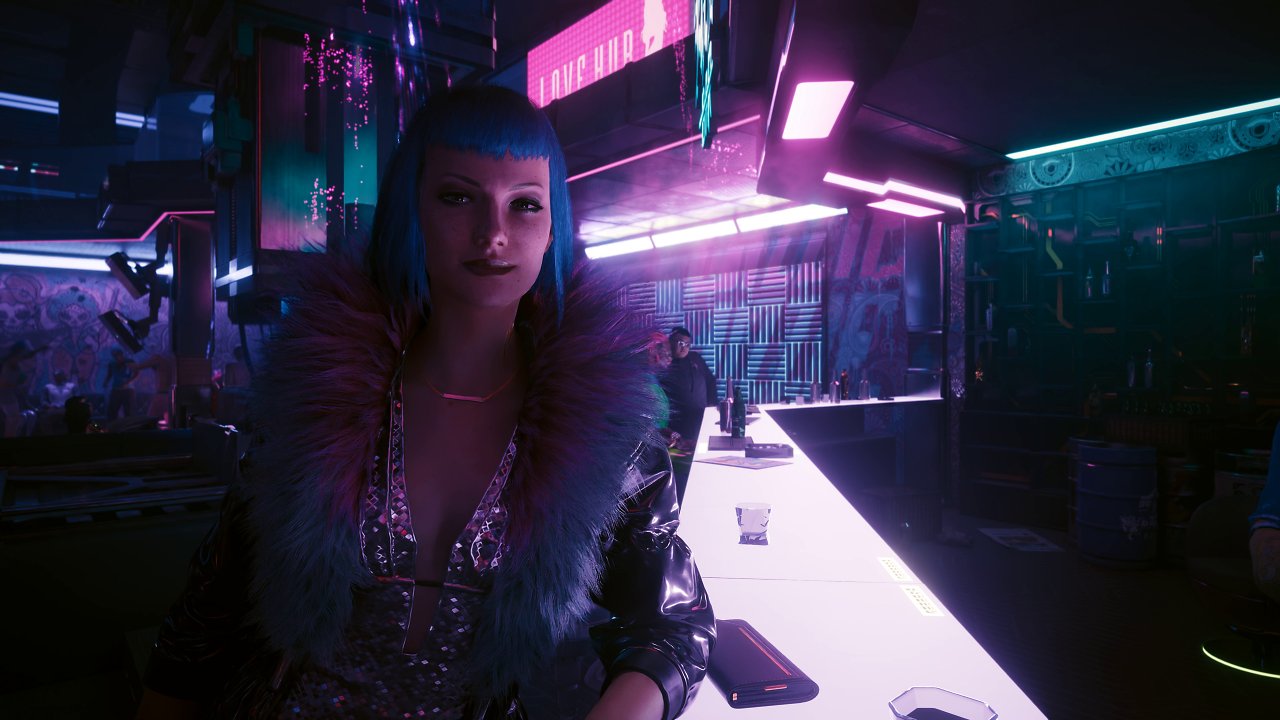 Cyberpunk 2077 Ver 2.0 - Bar Scene - Ray Reconstruction on