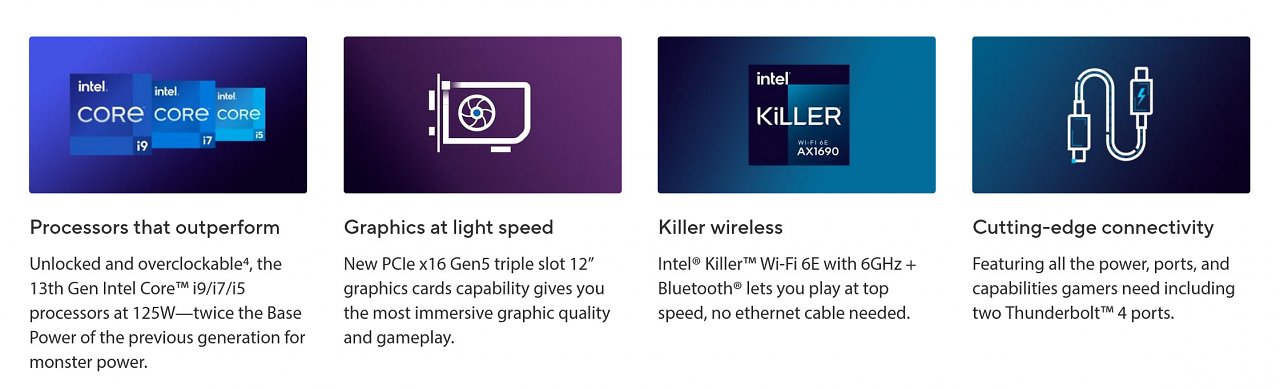 [04/09/2023] Core-CPUs, schnelle dedizierte Grafikkarten und Intel Killer Wi-Fi 6E