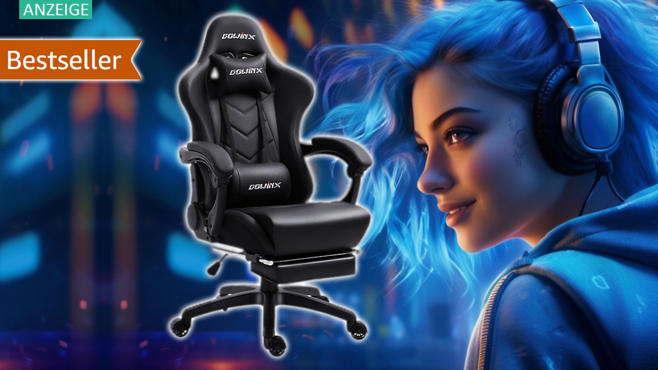 [26/09/2023] So günstig kann gesundes Sitzen sein: Amazon haut Bestseller Gaming Chair von Dowinx zum Schnäppchenpreis raus