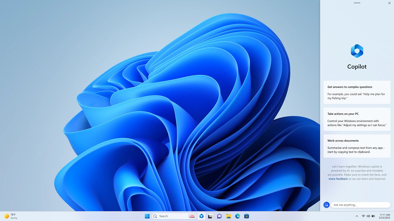 [22/09/2023] Microsoft Copilot in Windows 11 23H2