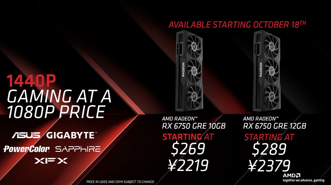 [17/10/2023] AMD Radeon RX 6750 GRE