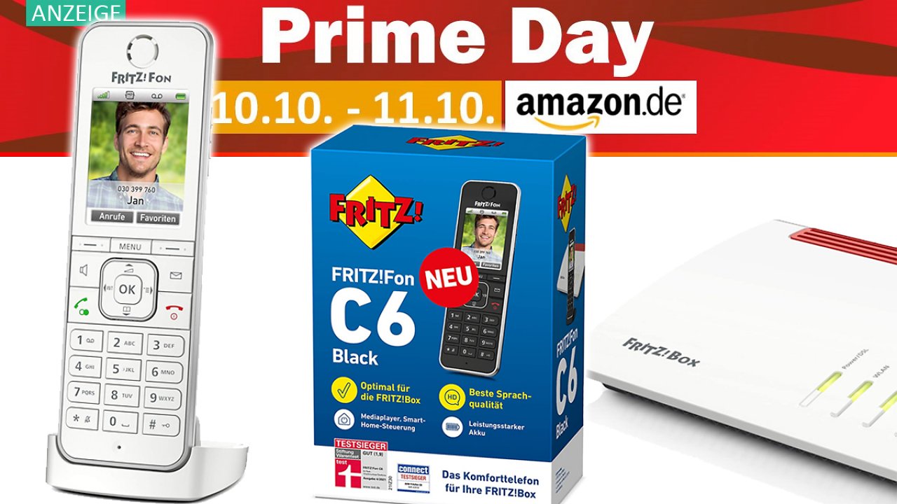 [10/10/2023] Amazon Prime Day: AVM Fritz!Fon C6 nirgendwo günstiger - DECT-Telefon optimal für Fritz!Box