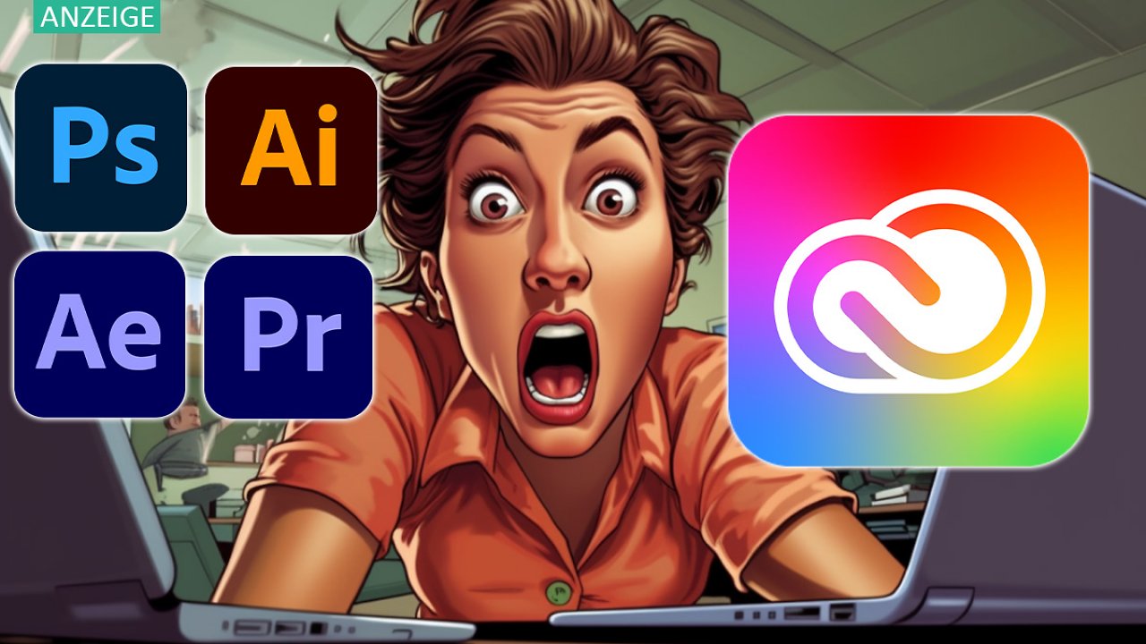[17/10/2023] Kein Scherz! Gesamte Adobe Creative Cloud mit Mega-Rabatt bereits für unter 130 Euro für 1 Jahr