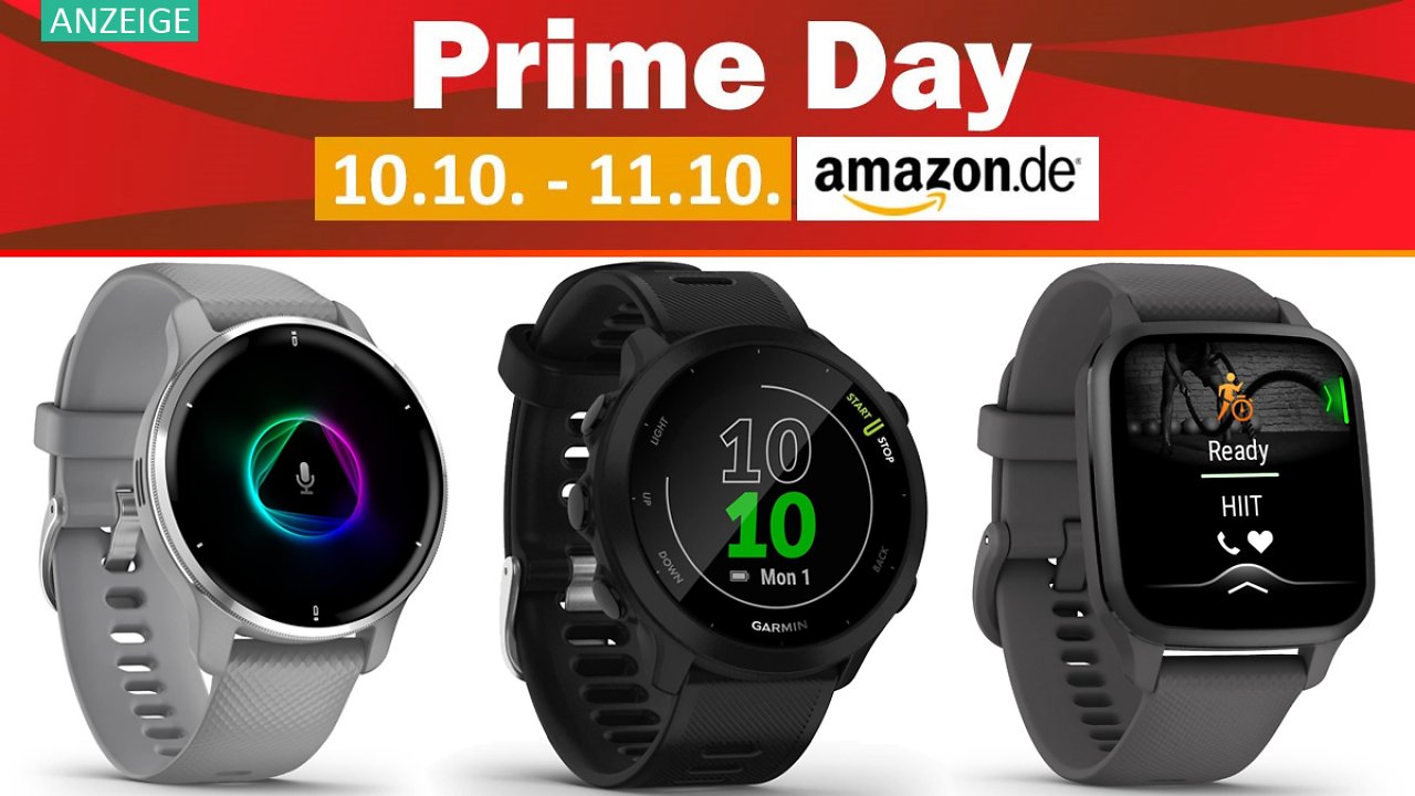 [11/10/2023] Amazon Prime Day: Hohe Rabatte auf Smartwatches von Garmin - Forerunner, Venu, Instinct Solar, Epix & Co. zu Bestpreisen