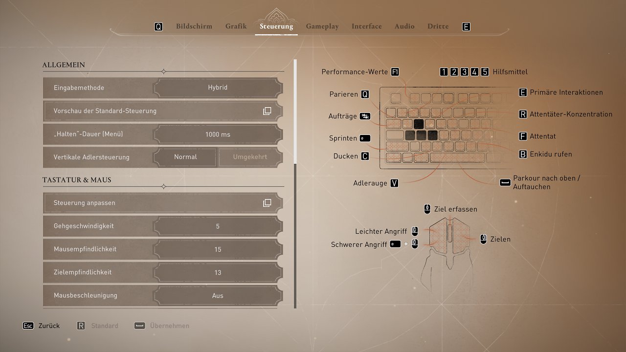 Assassin's Creed Mirage - Menü - 04 - Steuerung (1)