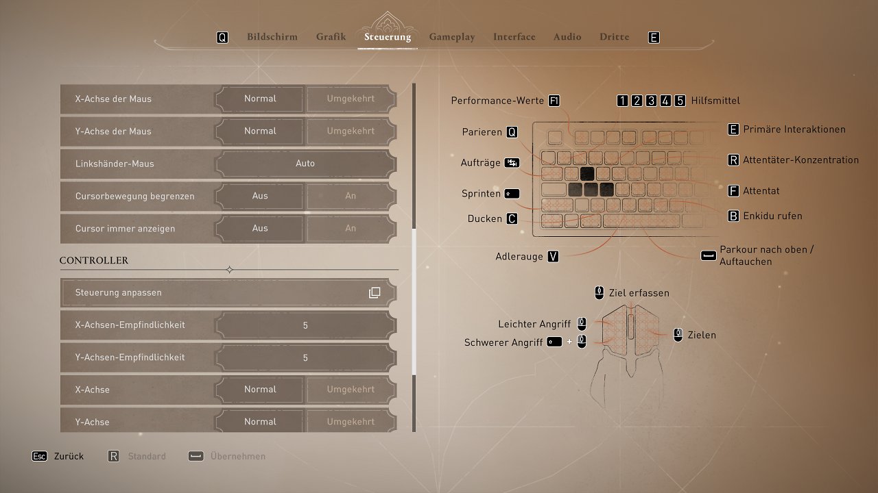 Assassin's Creed Mirage - Menü - 05 - Steuerung (2)