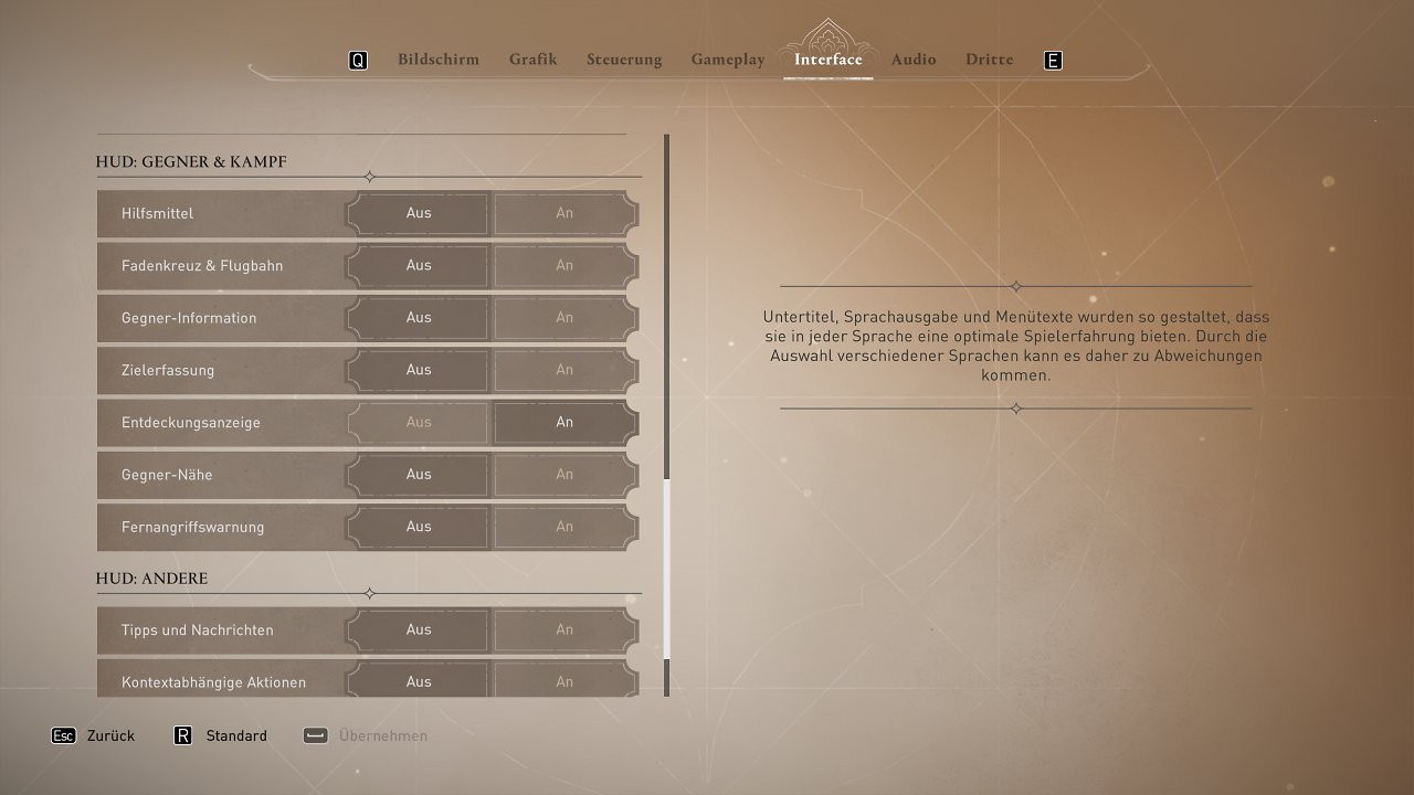Assassin's Creed Mirage - Menü - 11 - Interface (3)