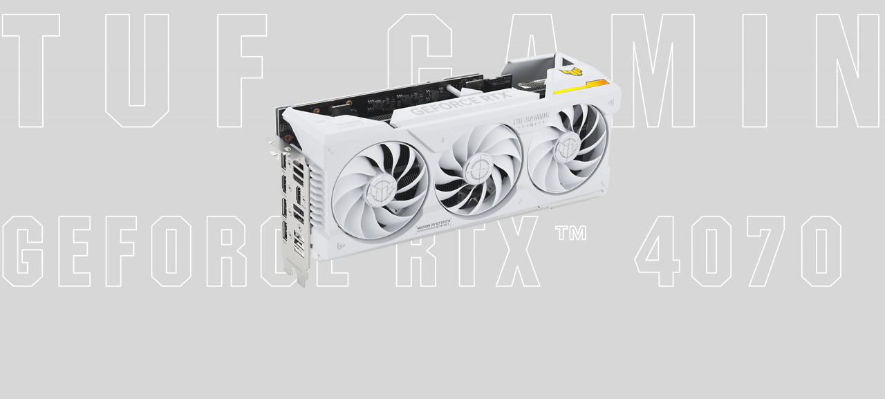 [26/10/2023] Asus TUF Gaming Geforce RTX 4070 Ti White OC Edition