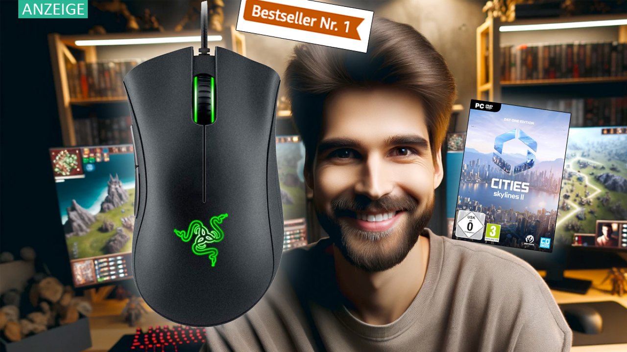 [24/10/2023] Wegen Cities Skylines 2? Diese Gaming-Maus von Razer ist Amazon-Topseller - derzeit mit 35 % Rabatt