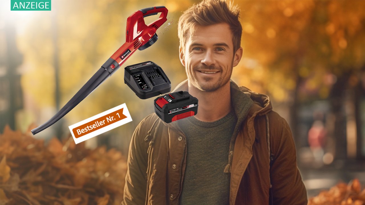 [06/10/2023] Im Set supergünstig: Einhell Laubbläser + Akku 18V 4,0 Ah & Ladegerät für 64,99 Euro - Amazon-Topseller