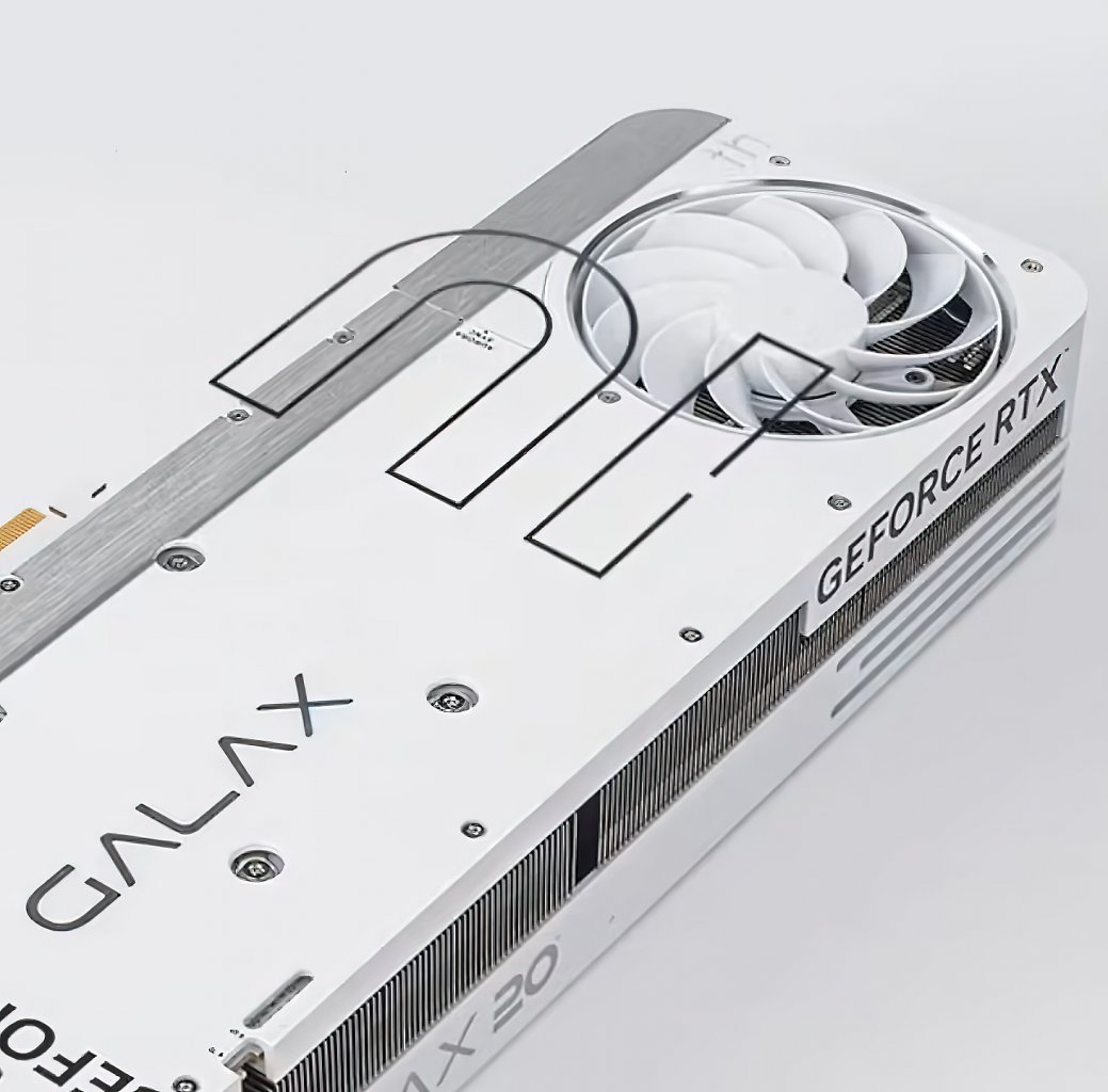 [13/10/2023] Rückseite der Geforce RTX 4090 20th Anniversary Edition.