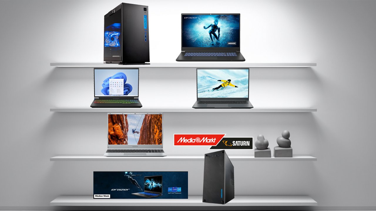 [16/10/2023] Kurz mit 200€ Rabatt: Gaming-Laptop Medion 17,3