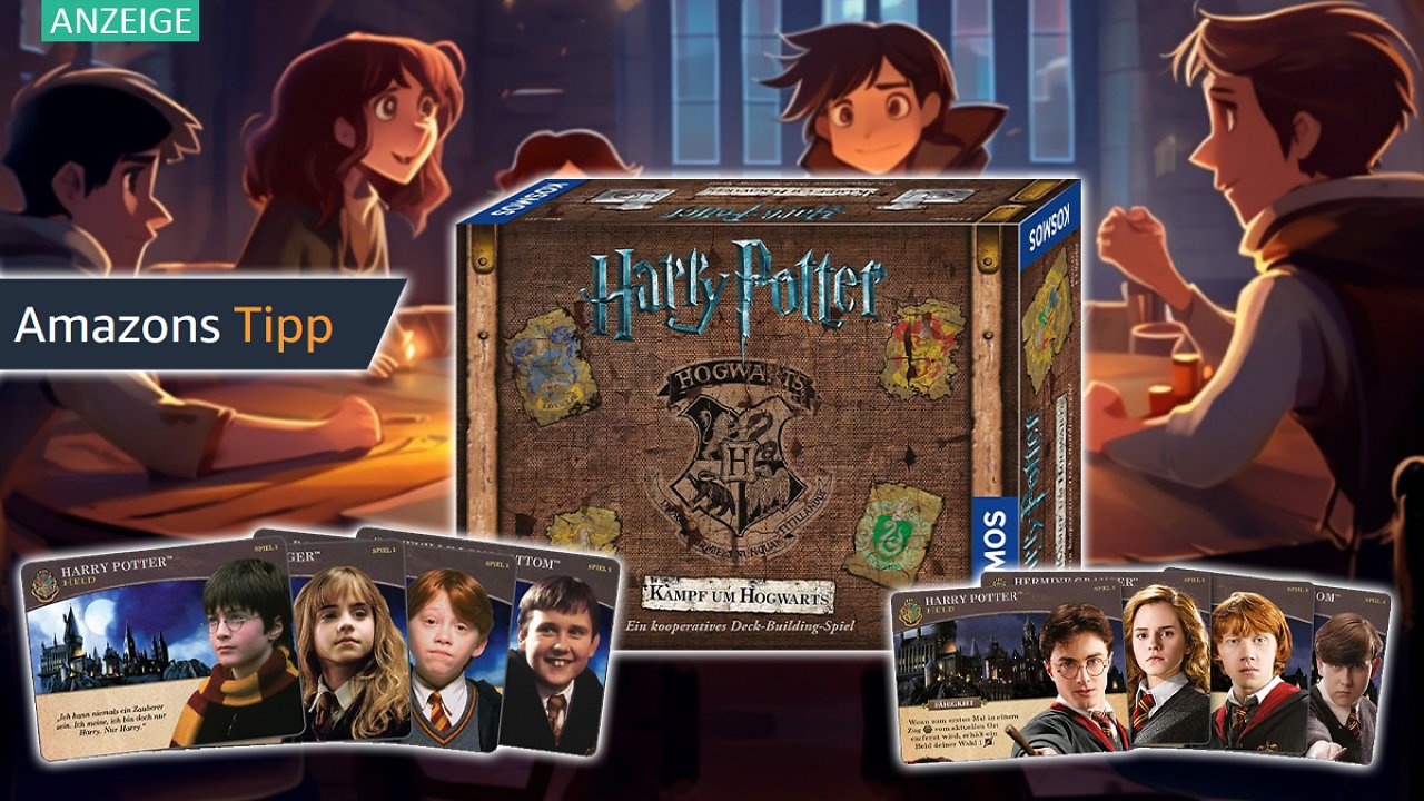 [01/10/2023] Muggel aufgepasst! Harry Potter Kinofilme zum selber spielen beim Kampf um Hogwarts Kartenspiel mit 31 % Rabatt