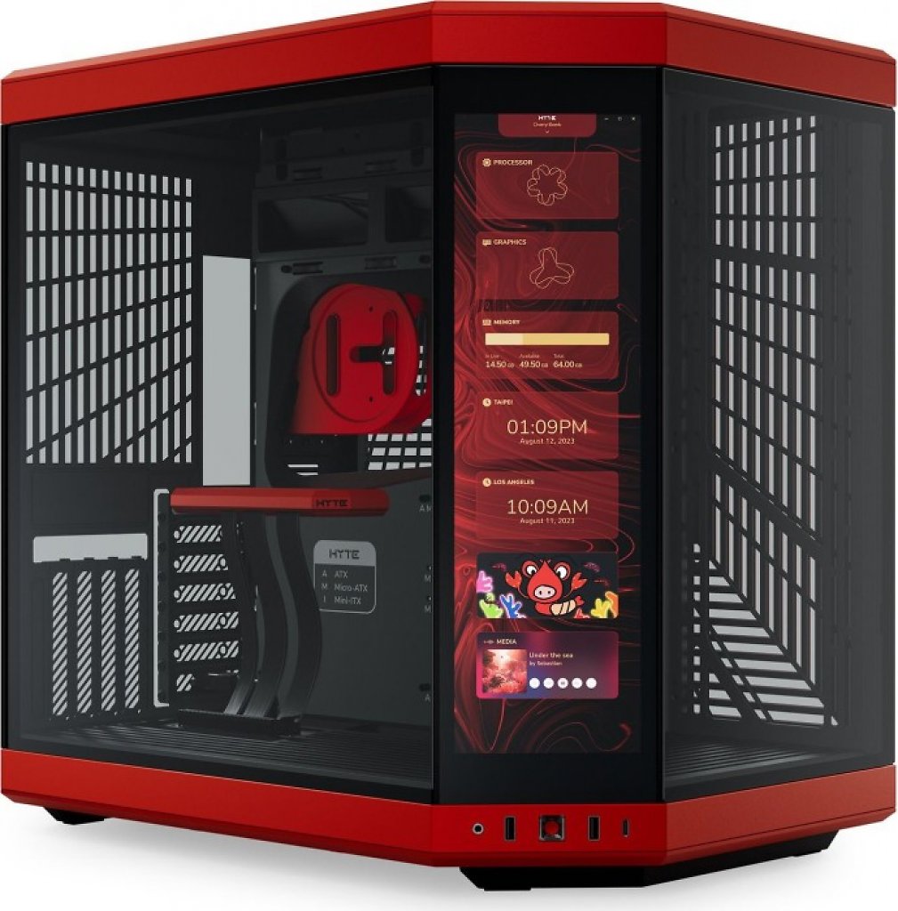 [25/10/2023] Hyte Y70 Touch: Showcase-Glaskasten mit Display über Eck für 400 Euro (6)