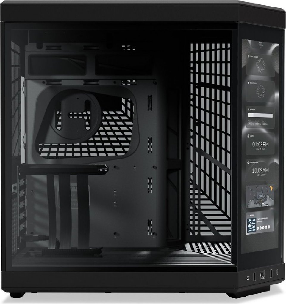 [25/10/2023] Hyte Y70 Touch: Showcase-Glaskasten mit Display über Eck für 400 Euro (7)