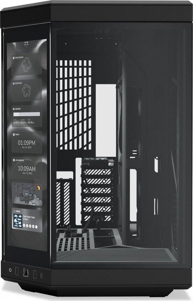 [25/10/2023] Hyte Y70 Touch: Showcase-Glaskasten mit Display über Eck für 400 Euro (10)