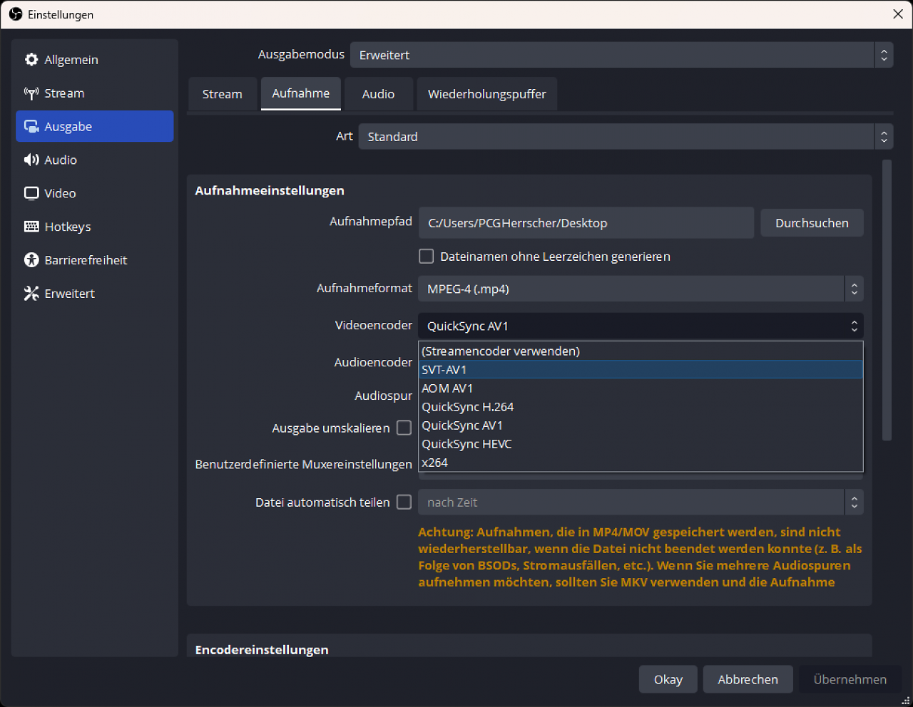 [09/10/2023] Intel Arc A580: AV1 Capturing via OBS