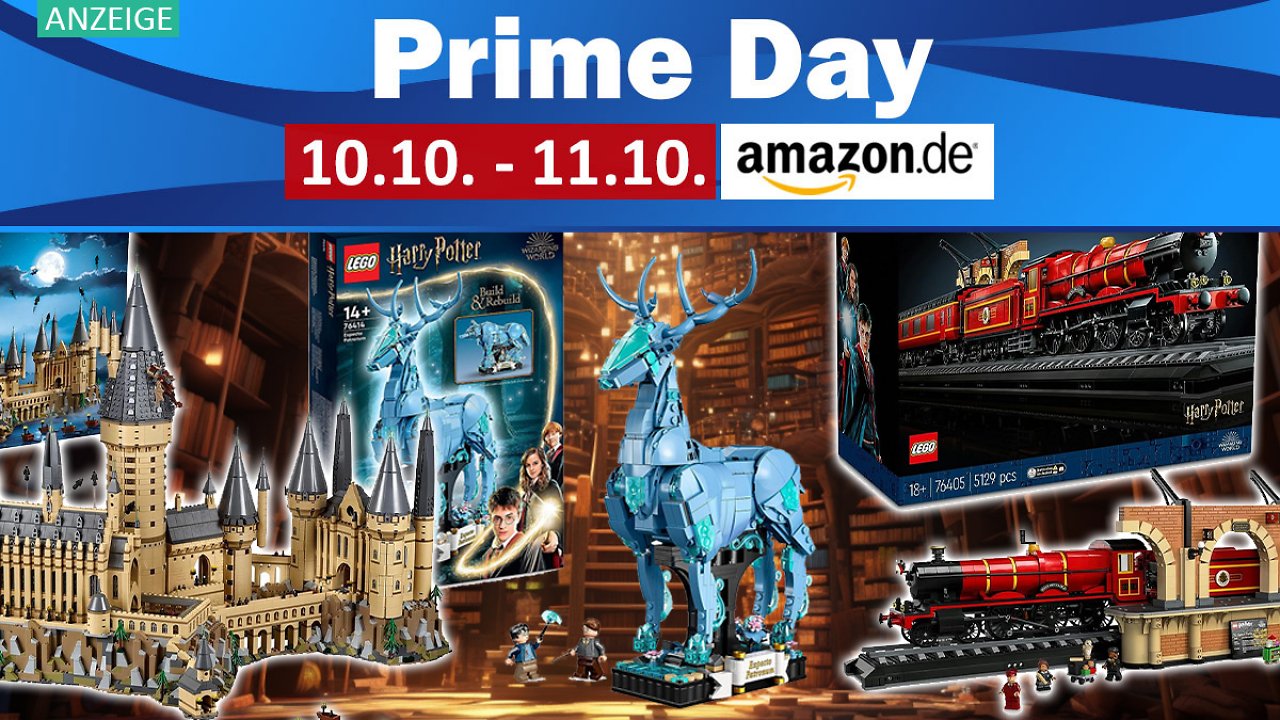 [09/10/2023] Zauberhaft günstig am Prime Day: Lego Harry Potter Sets mit satten Rabatten im Angebot