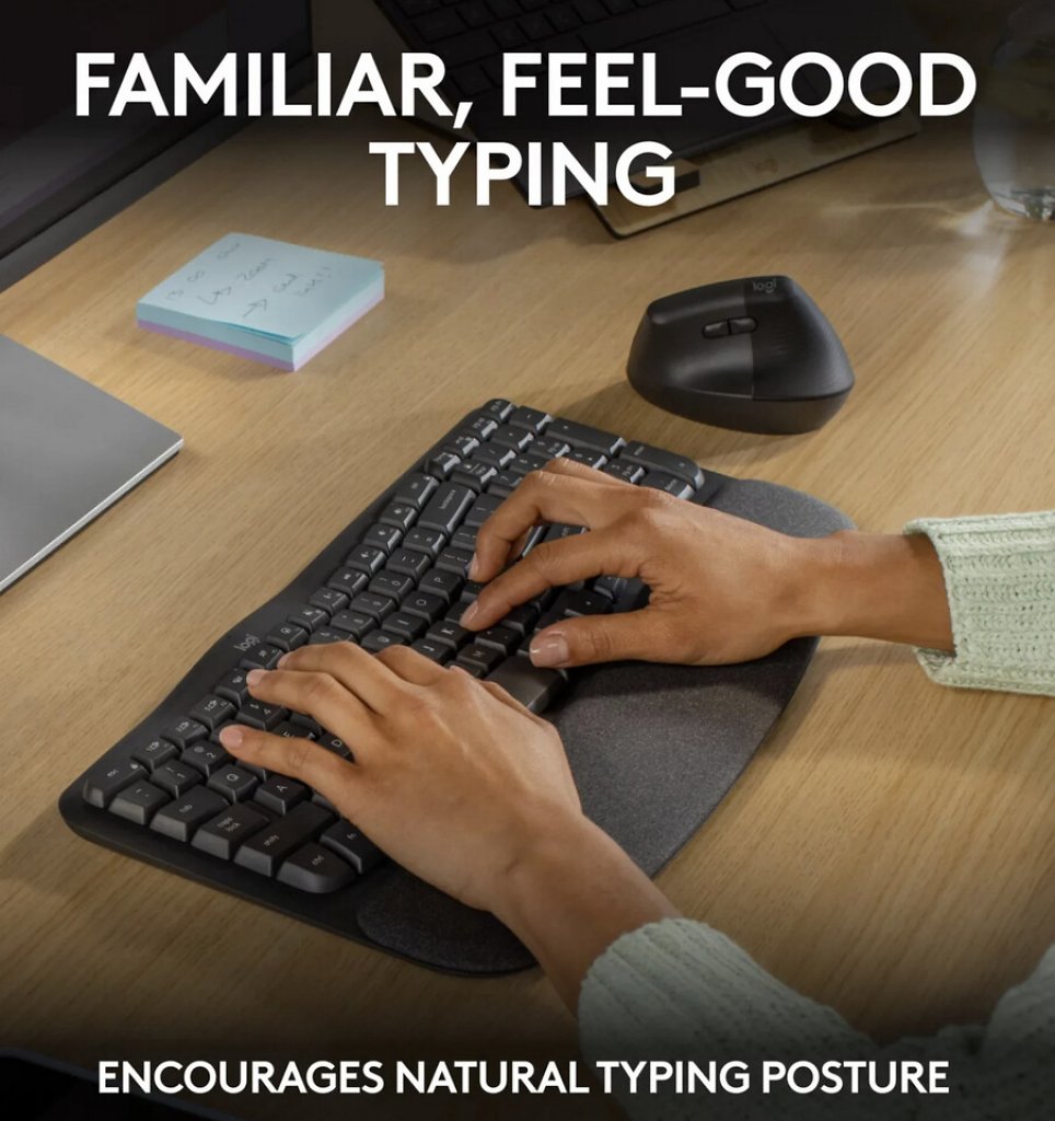 [12/10/2023] Logitech Wave Keys: Ergonomische Tastatur gewellt und mit Polster im Leak (3)