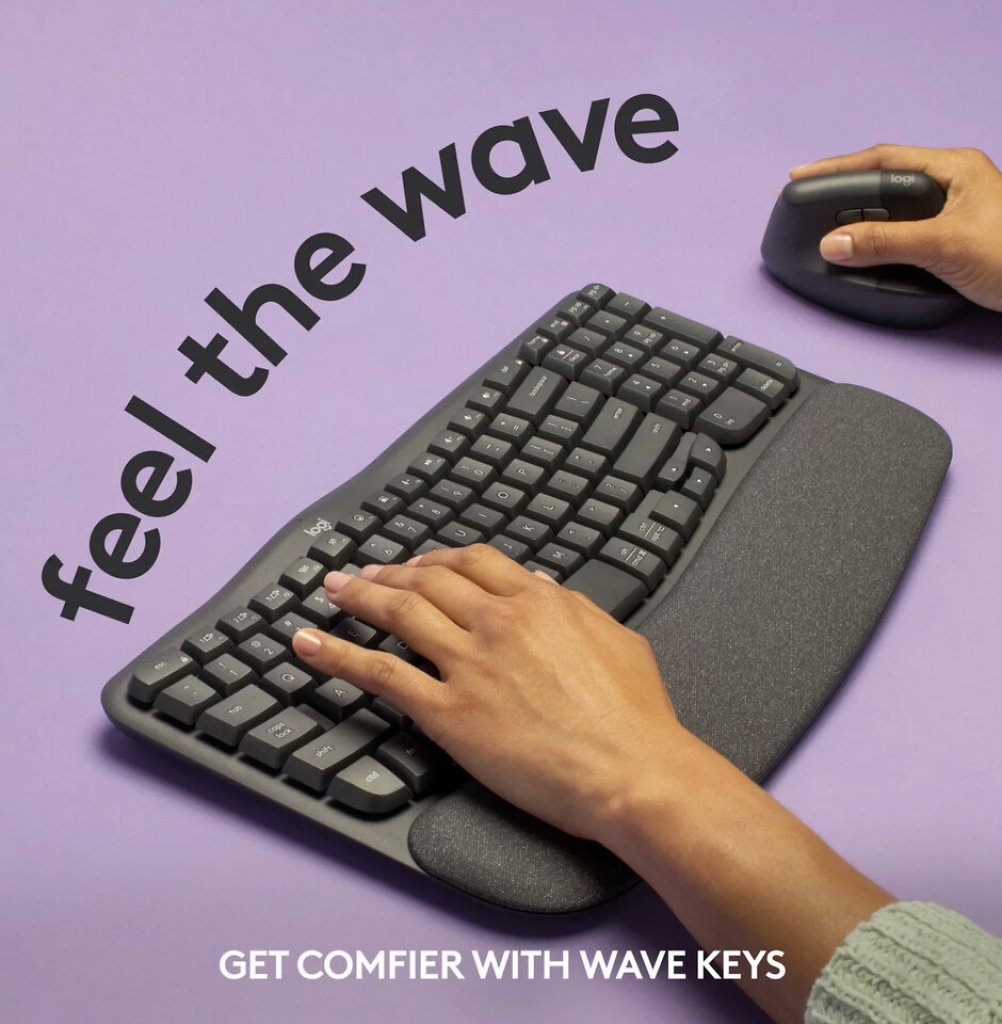 [12/10/2023] Logitech Wave Keys: Ergonomische Tastatur gewellt und mit Polster im Leak (4)