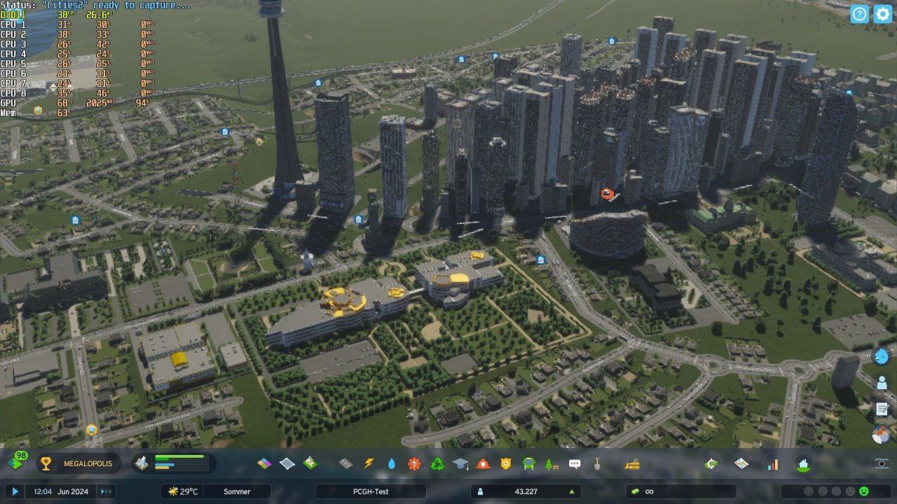 Cities Skylines 2: Preset "Niedrig"